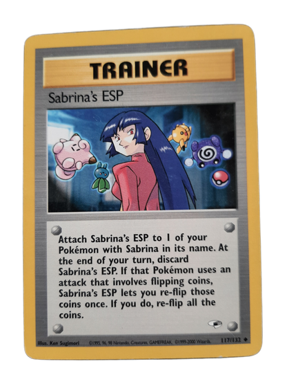 Pokemon kortti Sabrina's ESP 117/132 
(Gym Heroes)