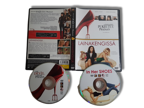 DVD -elokuva (Paholainen pukeutuu Pradaan / Lainakengissä) K12
