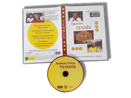 DVD -elokuva (Ammattina tennis - Dokumentti tennisammattilaisen urakaaresta) S