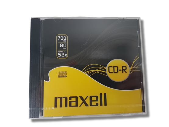 Tyhjiä CD-R -levyjä 9 kpl (Maxell CD-R 700 Mb)