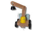 Puinen nosturi lelu