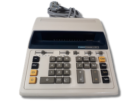 Vanha pöytälaskin (Canon Canola L1217)