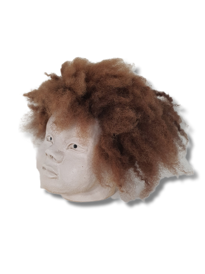 Keraminen koristepää (16 cm korkea)