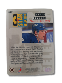 Keräilykortti (1996-97 Upper Deck #327, 3 Star Selection Keith Tkachuk,Alexei Zhamnov, Oleg Tverdovsky)
