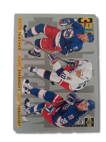 Keräilykortti (1996-97 Upper Deck #327, 3 Star Selection Keith Tkachuk,Alexei Zhamnov, Oleg Tverdovsky)
