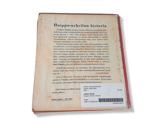 Kierrätyskirja (Martti Jukola - Huippu-urheilun historia)