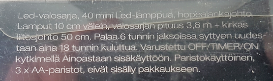 Mini-LED valosarja 40 Led (Anno collection)