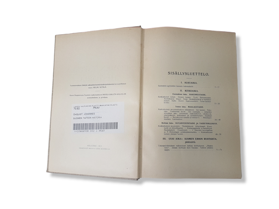 Kierrätyskirja (Johannes Öhquist - Suomen taiteen historia - Painettu 1912)