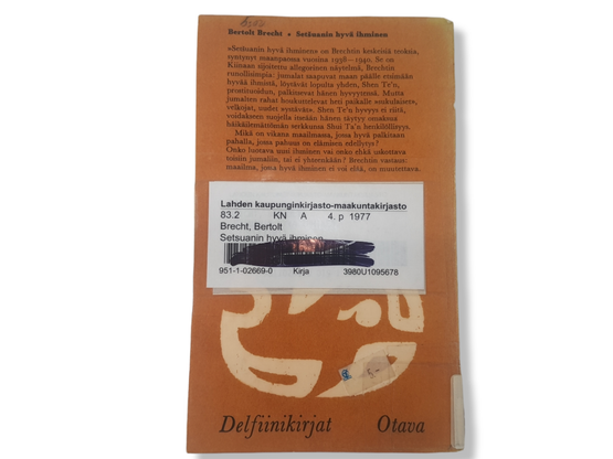 Kierrätyskirja / näytelmä (Bertolt Brecht - Setsuanin hyvä ihminen)