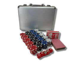 Pokeripelimerkkejä salkussa (200 kpl)