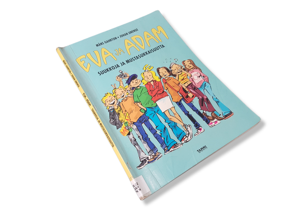 Kierrätyssarjakuva (Måns Gahrton, Johan Unenge - Eva ja Adam : suukkoja ja mustasukkaisuutta)