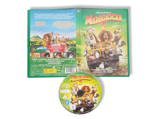 Lasten DVD -elokuva (Madagascar 2) K7