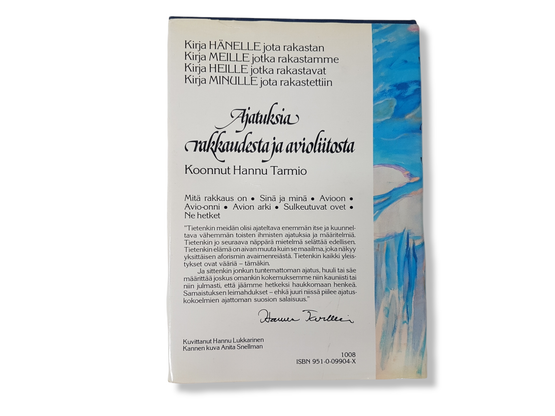 Kirja (Ajatuksia rakkaudesta ja avioliitosta - koonnut Hannu Tainio)