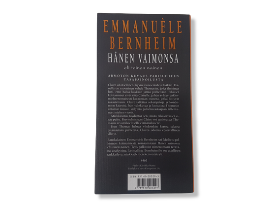 Kirja (Emmanuel Bernheim - Hänen vaimonsa eli toinen nainen)