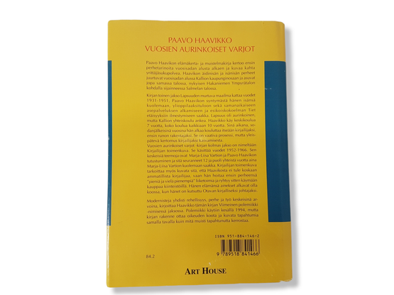 Kirja (Paavo Haavikko - Vuosien aurinkoiset varjot)