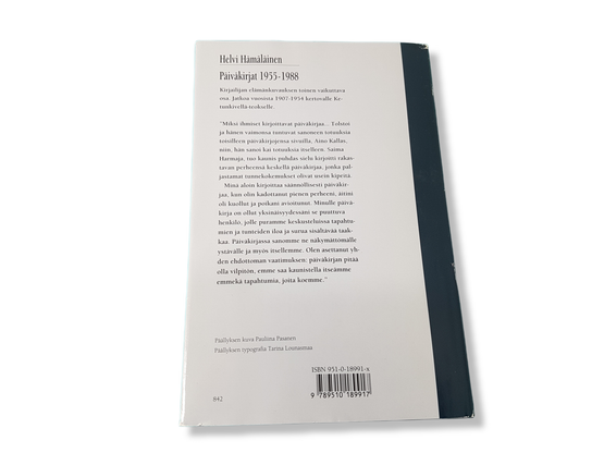 Kirja (Helvi Hämäläinen - Päiväkirjat 1955 - 1988 - toim. Ritva Haavikko)