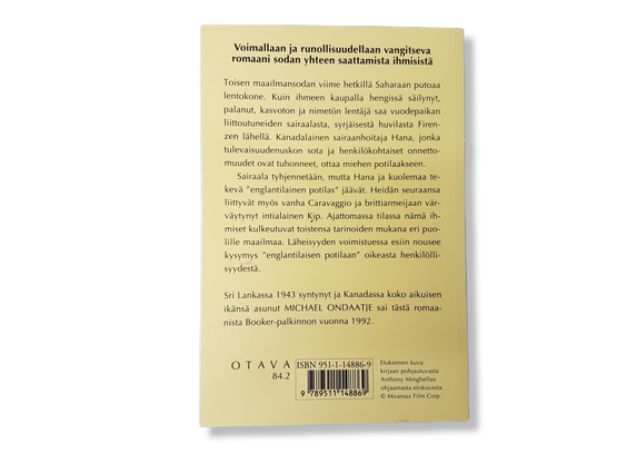 Kirja (Michael Ondaatje - Englantilainen potilas)