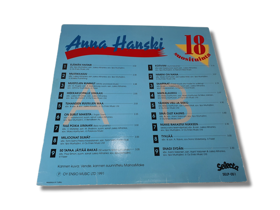 LP -levy (Anna Hanski - 18 suosituinta)