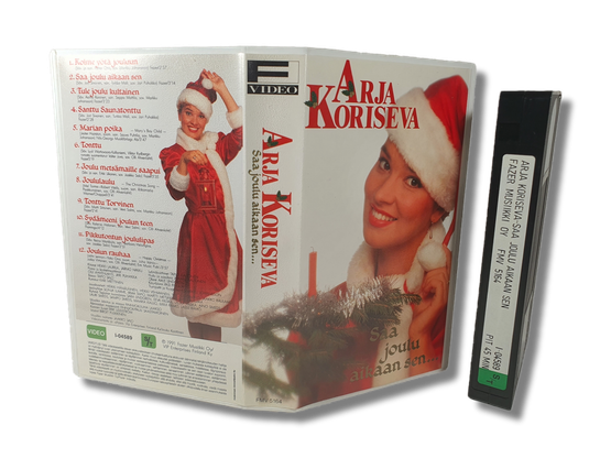 VHS -elokuva (Arja Koriseva - saa joulu aikaan sen) S
