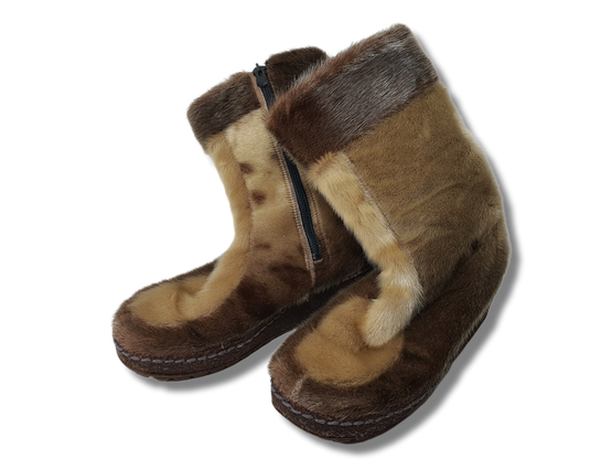 Kamelin nahka kengät (Luna Eskimod, koko 4½.)