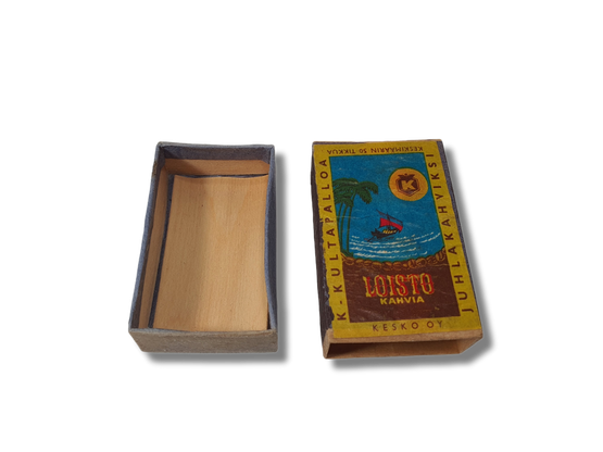 Vanha tulitikkurasia (Ĺoisto kahvia)