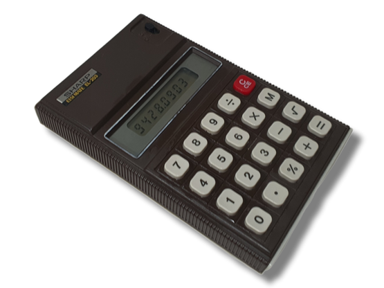 Vintage laskin (Sharp Elsi Mate EL-203)