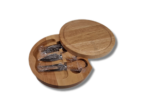 Puinen juuston tarjoilusetti