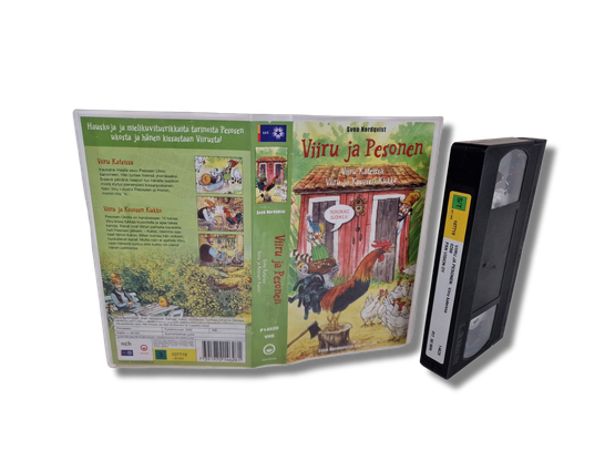 Lasten VHS -elokuva (Viiru ja Pesonen - Viiru Kateissa / Viiru ja Kososen Kukko) S