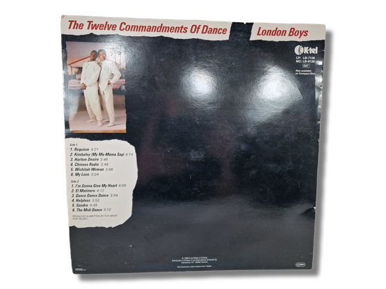 LP / vinyyli -levy ( London Boys - The Twelve Commandments Of Dance)