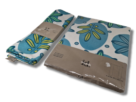 Kaksi 220 x 45 cm ja yksi 140 x 45 cm verhot (ID)