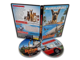 Lasten DVD -elokuva (Marmaduke ja DR. Seussin Horton) K7