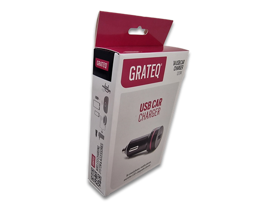 12/24V USB autolaturi (Grateq® 1A USB 12/24V)