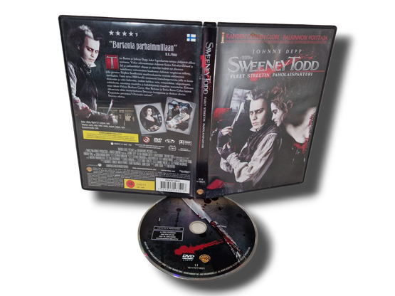 DVD -elokuva (Sweeney Todd - Fleet Streetin Paholaisparturi) K18