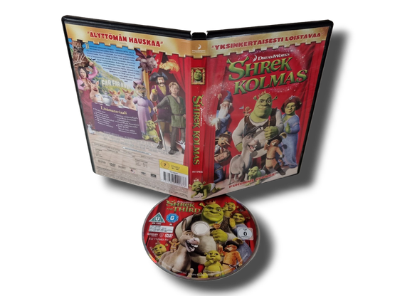 Lasten DVD -elokuva (Shrek Kolmas) K7