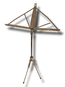 Metallinen nuottiteline