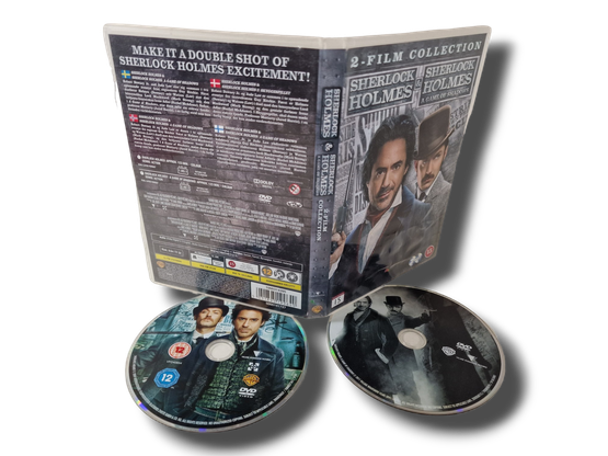DVD -elokuva (Sherlock Holmes & Sherlock Holmes A Game Of Shadows) K12