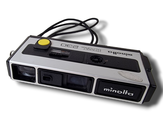 Vintage filmikamera (Minolta Pocket Autopak 230)