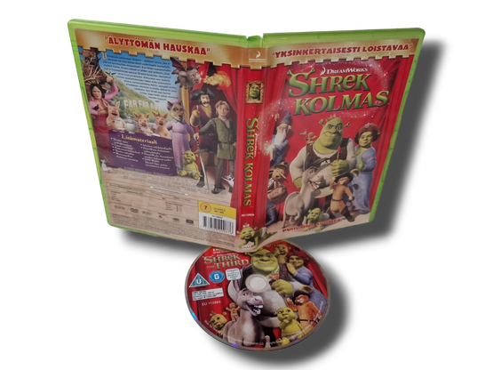 Lasten DVD -elokuva (Shrek Kolmas) K7