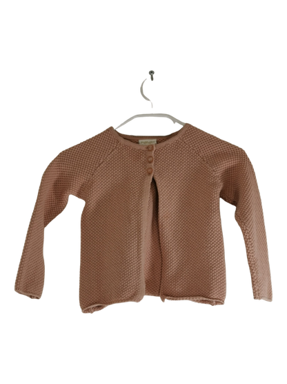 Tyttöjen pitkähihainen neulottu mekkopusero, koko 98 cm, (Pomp de lux)