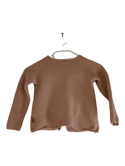 Tyttöjen pitkähihainen neulottu mekkopusero, koko 98 cm, (Pomp de lux)