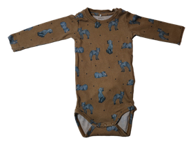 Lasten pitkähihainen body, koko 68 cm (Name it)