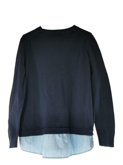 Naisten pitkähihainen neule- ja puuvilla pusero, koko L, (Espirit)