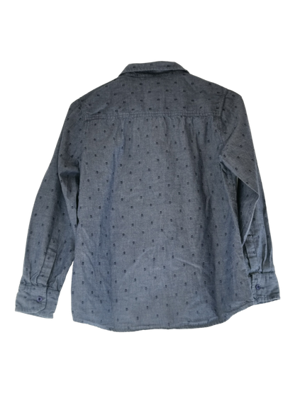 Lasten pitkähihainen kauluspaita, koko 146/152, (Ellos)