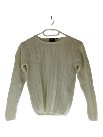 Lasten pitkähihainen neulepusero, koko 130 cm, (Basic fashion)