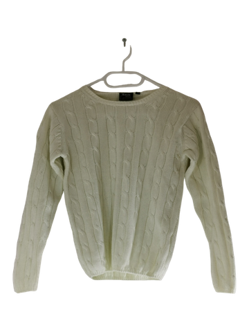 Lasten pitkähihainen neulepusero, koko 130 cm, (Basic fashion)