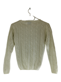 Lasten pitkähihainen neulepusero, koko 130 cm, (Basic fashion)