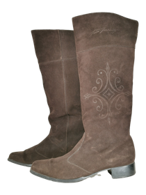 Naisten pitkävartiset jalkineet, koko 40, (Pertti Palmroth)