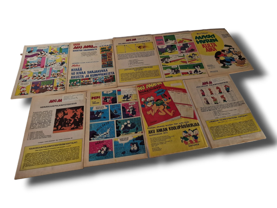 Lehti 9kpl (Aku Ankka / 1973)