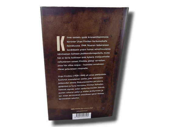 Kirja (Rintamalääkärin kuolema : Urpo Viinikan Sota - Martti Backman)