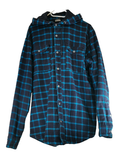 Miesten pitkähihainen hupullinen gollegepusakka, koko M (Nike)